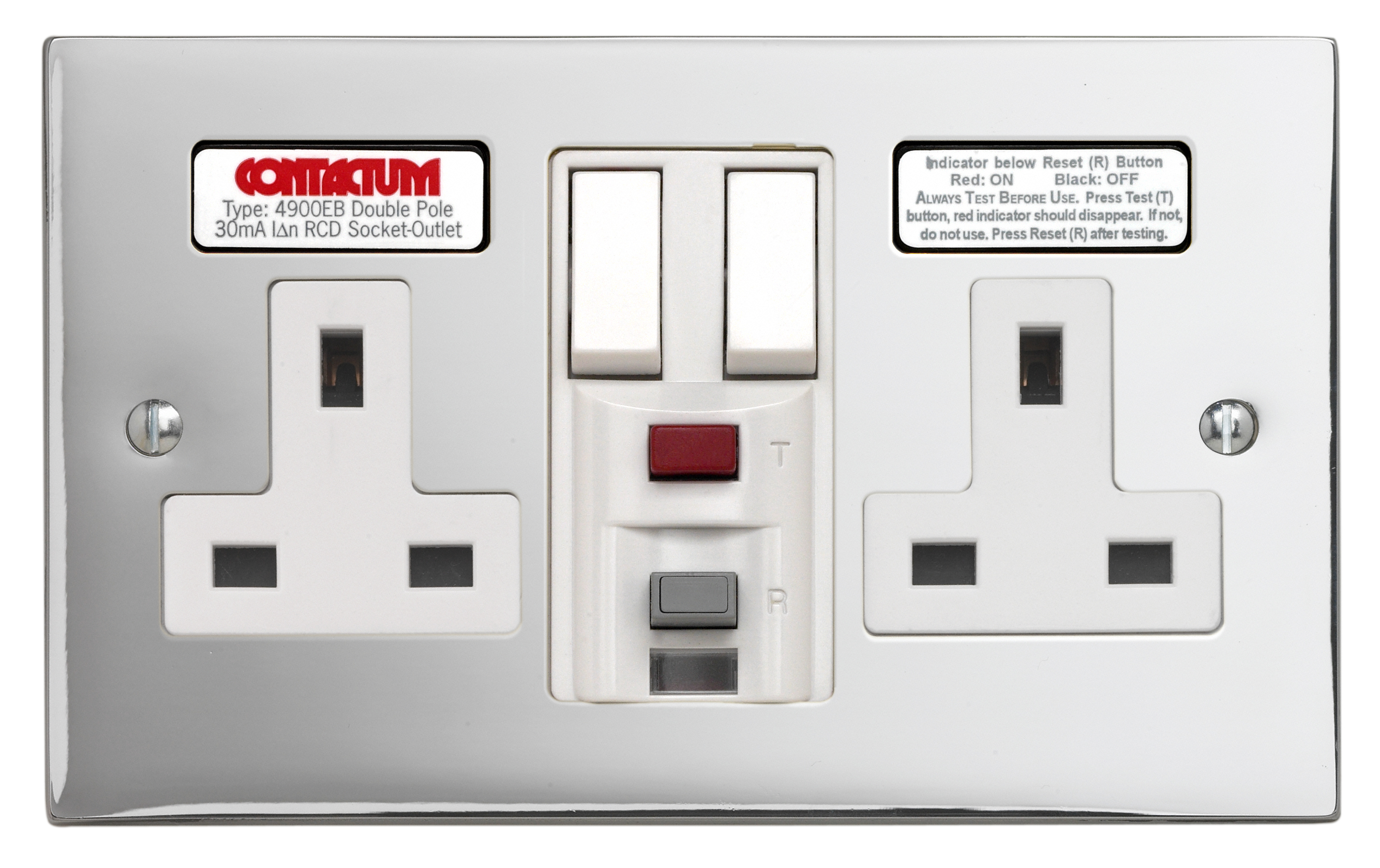 13A RCD Socket Outlets Contactum